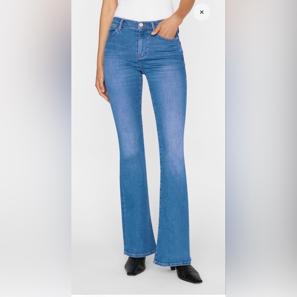 Frame Le High Flare Leg Jeans- Sz 25 - Picture 2 of 9